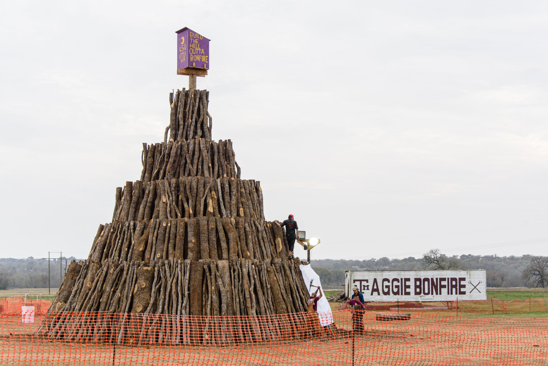 Student Bonfire burns
